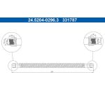 ATE Bremsschlauch 24.5204-0296.3 ATE Bremsschlauch 24.5204-0296.3
