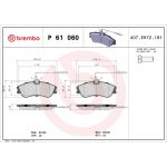 BREMBO Bremsklötze VA P 61 060 BREMBO Bremsklötze VA P 61 060