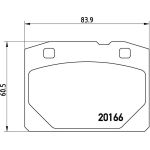 BREMBO Bremsbelagsatz, Scheibenbremse P 41 001