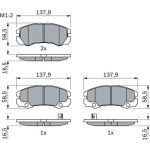 Bosch Bremsbelagsatz 0 986 424 760 Bosch Bremsbelagsatz 0 986 424 760