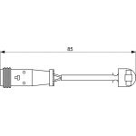 Bosch Bremsbelagverschleißsensor 1987473038 Bosch Bremsbelagverschleißsensor 1987473038