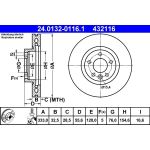 Bremsscheibe Vw P. Multivan/T5 03-15 24.0132-0116.1 Bremsscheibe Vw P. Multivan/T5 03-15 24.0132-0116.1