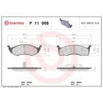 BREMBO Bremsklötze VA P 11 008 BREMBO Bremsklötze VA P 11 008