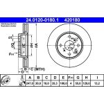 Bremsscheibe Citroen P. C1 1.0-1.2/1.4 Hdi 05 24.0120-0180.1 Bremsscheibe Citroen P. C1 1.0-1.2/1.4 Hdi 05 24.0120-0180.1