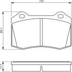 Bosch Bremsbelagsatz 0 986 494 486 Bosch Bremsbelagsatz 0 986 494 486