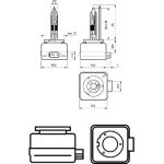D1R 35W PK32d-3 Xenon Vision 1 Stück Philips 85409VIC1 D1R 35W PK32d-3 Xenon Vision 1 Stück Philips 85409VIC1