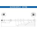 ATE Bremsschlauch 24.5103-0472.3