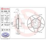 Brembo Bremsscheibe 09.5568.76 Brembo Bremsscheibe 09.5568.76