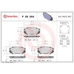 BREMBO Bremsklötze VA P 59 054 BREMBO Bremsklötze VA P 59 054