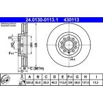 Bremsscheibe Audi S. A4/A6 97-09 24.0130-0113.1 Bremsscheibe Audi S. A4/A6 97-09 24.0130-0113.1