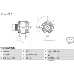 Bosch Lichtmaschine 0 986 083 170