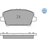 MEYLE Bremsbelagsatz Honda Civic 06- Mit Sensor 025 240 8717/W