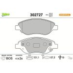 Valeo Bremsbelagsatz 302727 Valeo Bremsbelagsatz 302727