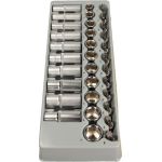 Satz Der Steckschlüsseleinsätze Hex Und Torx 3/8, 33-Teilig, Modul 1/3 SE-3533 Satz Der Steckschlüsseleinsätze Hex Und Torx 3/8, 33-Teilig, Modul 1/3 SE-3533