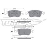 TOMEX brakes Bremsbelagsatz, Scheibenbremse TX 16-41
