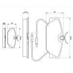 Bosch Bremsbelagsatz 0 986 469 191