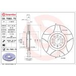 12 481 027M Bremsscheibe VA Brembo Max 09.7880.75 12 481 027M Bremsscheibe VA Brembo Max 09.7880.75