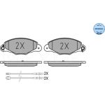 Bremsbelagsatz Citroen P. Xantia 98- Mit Sensor 025 231 3518/W Bremsbelagsatz Citroen P. Xantia 98- Mit Sensor 025 231 3518/W