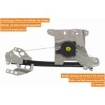 VAICO V10-9815 Fensterheber hinten links, elektrisch, ohne Motor VAICO V10-9815 Fensterheber hinten links, elektrisch, ohne Motor