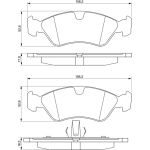 0 986 491 900 Bosch Bremsbelagsatz 0 986 491 900