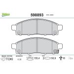 Valeo Bremsbelagsatz 598893 Valeo Bremsbelagsatz 598893