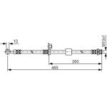 Bosch Bremsschlauch Vorderachse 1987481054 Bosch Bremsschlauch Vorderachse 1987481054