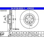 Bremsscheibe Audi S. A4/A5/A6/A7/Q5 07 24.0130-0222.1 Bremsscheibe Audi S. A4/A5/A6/A7/Q5 07 24.0130-0222.1
