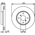 Bosch Bremsscheibe Vorderachse 0 986 479 430