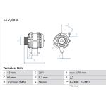 Bosch Lichtmaschine 0 986 038 781 Bosch Lichtmaschine 0 986 038 781