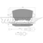 TOMEX brakes Bremsbelagsatz, Scheibenbremse TX 13-96 TOMEX brakes Bremsbelagsatz, Scheibenbremse TX 13-96