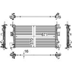 Kühler, Motorkühlung CR 1727 000P Kühler, Motorkühlung CR 1727 000P