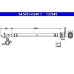 ATE Bremsschlauch 24.5276-0240.3 ATE Bremsschlauch 24.5276-0240.3