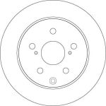 Bremsscheibe Toyota T. Rav4 DF4829 Bremsscheibe Toyota T. Rav4 DF4829