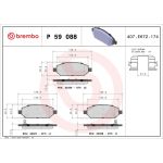 BREMBO Bremsklötze VA P 59 088 BREMBO Bremsklötze VA P 59 088