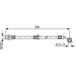 Bosch Bremsschlauch 1987481027 Bosch Bremsschlauch 1987481027
