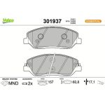 Valeo Bremsbelagsatz 301937 Valeo Bremsbelagsatz 301937