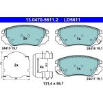 Bremsbelagsatz Opel P. Insignia 1.4-2.0 08- Keramik 13.0470-5611.2 Bremsbelagsatz Opel P. Insignia 1.4-2.0 08- Keramik 13.0470-5611.2