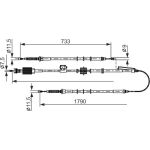 Handbremsseil 1987482803 Handbremsseil 1987482803