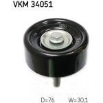 SKF Keilrippenriemen-Umlenkrolle VKM 34051 SKF Keilrippenriemen-Umlenkrolle VKM 34051