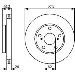 Bremsscheibe VA 0 986 479 425 Bremsscheibe VA 0 986 479 425