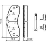 Bosch Bremsbelagsatz 0 986 494 548 Bosch Bremsbelagsatz 0 986 494 548