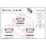 BREMBO Bremsklötze HA P 79 027 BREMBO Bremsklötze HA P 79 027