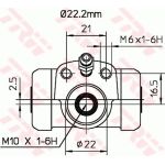 TRW Radbremszylinder BWH377 TRW Radbremszylinder BWH377