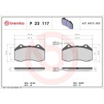 BREMBO Bremsklötze VA P 23 117 BREMBO Bremsklötze VA P 23 117