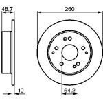 Bremsscheibe HA 0 986 479 225 Bremsscheibe HA 0 986 479 225