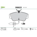 Valeo Bremsbelagsatz 598622 Valeo Bremsbelagsatz 598622
