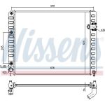 Nissens Wasserkühler PKW 681208 Nissens Wasserkühler PKW 681208