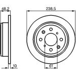 Bremsscheibe HA 0 986 478 350 Bremsscheibe HA 0 986 478 350