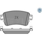 MEYLE Scheibenbremsbelagsatz 025 225 8818/PD MEYLE Scheibenbremsbelagsatz 025 225 8818/PD