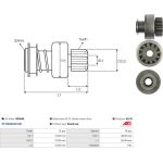 Freilaufgetriebe, Anlasser SD9040